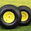 20x10.00-8 Tires with 8x7 John Deere Yellow Wheels 2 Ply for Lawn & Garden Mower Turf Tires (Qty: 1) Questions & Answers