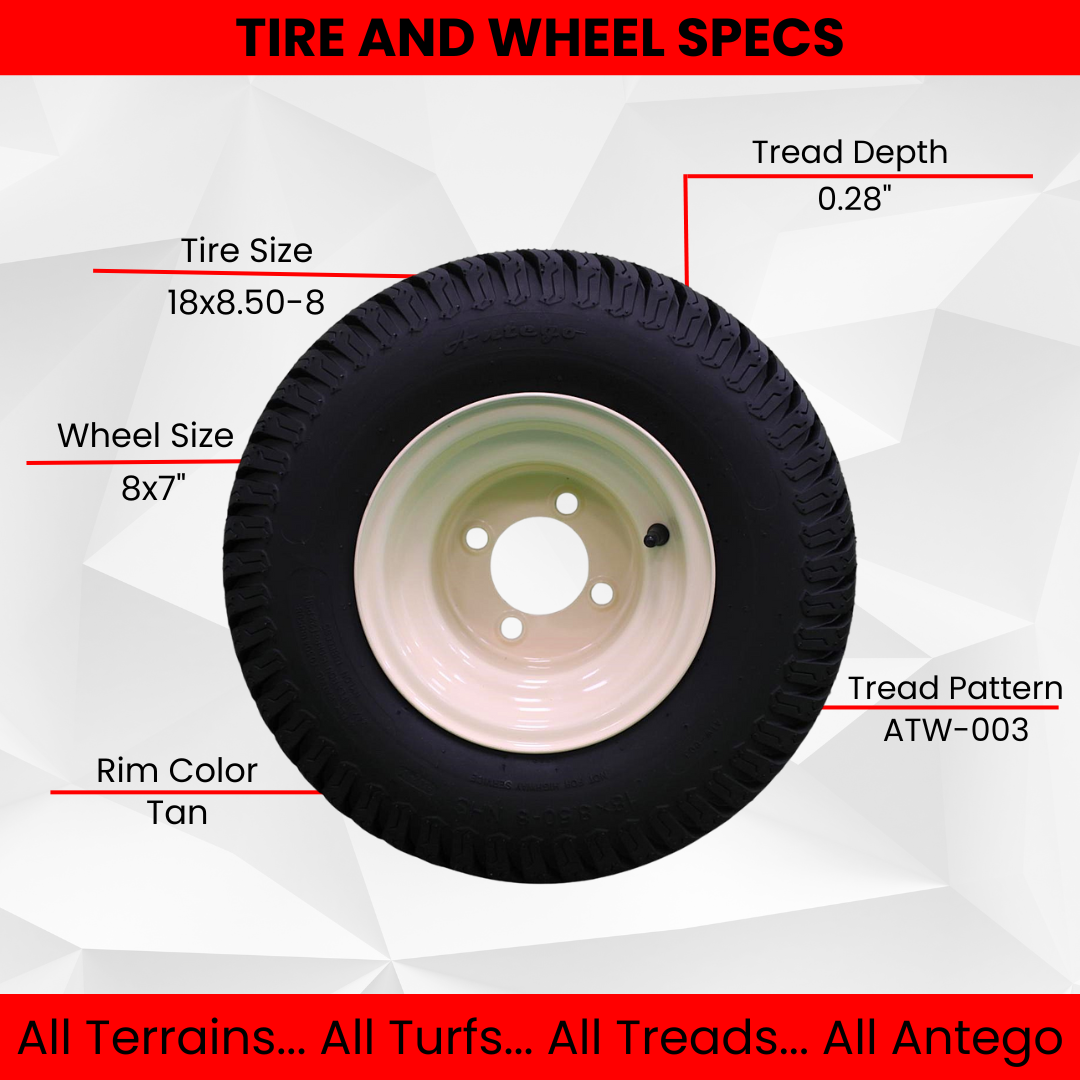 18x8.50-8 Beige Steel Lawn Mower tire also for golf carts? Amazon sold them to me claiming they were for golf carts