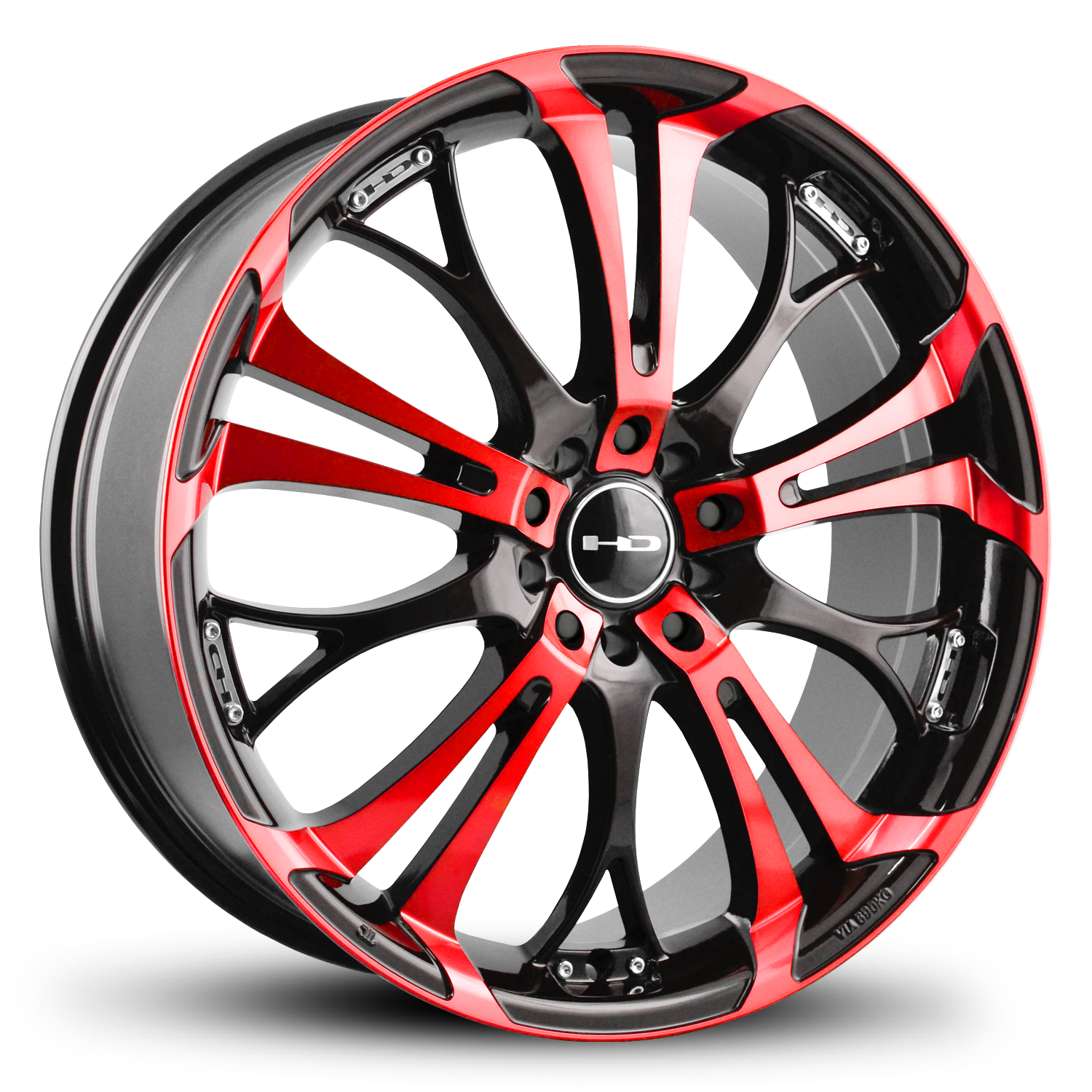 HD Wheels Spinout 22x8.5 +42 5x114.3/5x120mm 74.1mm Gloss Red&BK/Machined Face Questions & Answers