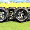 (Set of 4) 23x10.50-12 ATW-045 with 12x6 Black Fusion Aluminum Wheels for Golf/ATV/UTV Questions & Answers