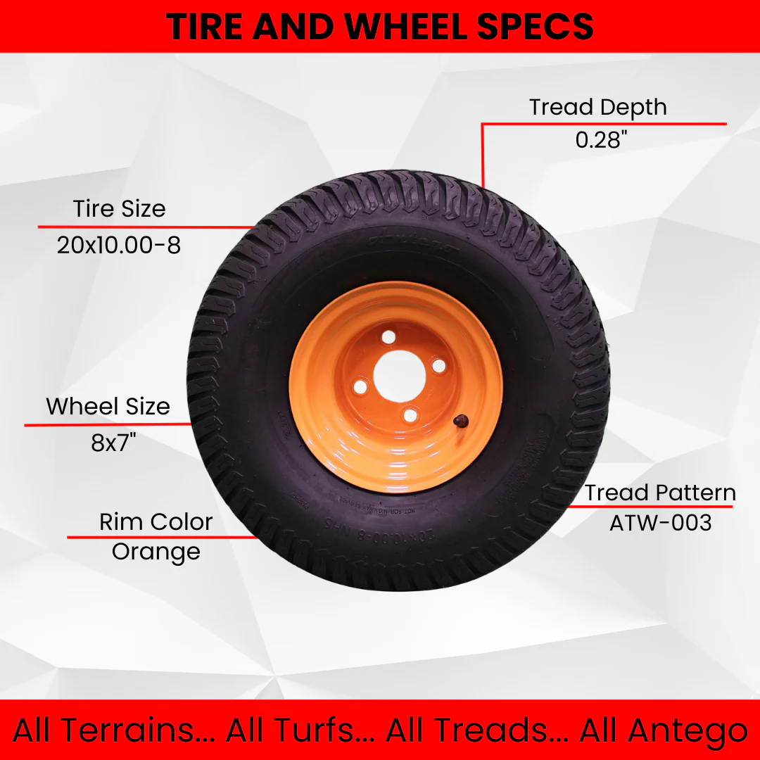 What size tires are on a Scag Freedom Z?