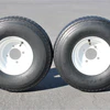 Antego 2-Pack Trailer Tire On Rim 570-8 5.70-8 Load C 4 Lug White Wheel Questions & Answers