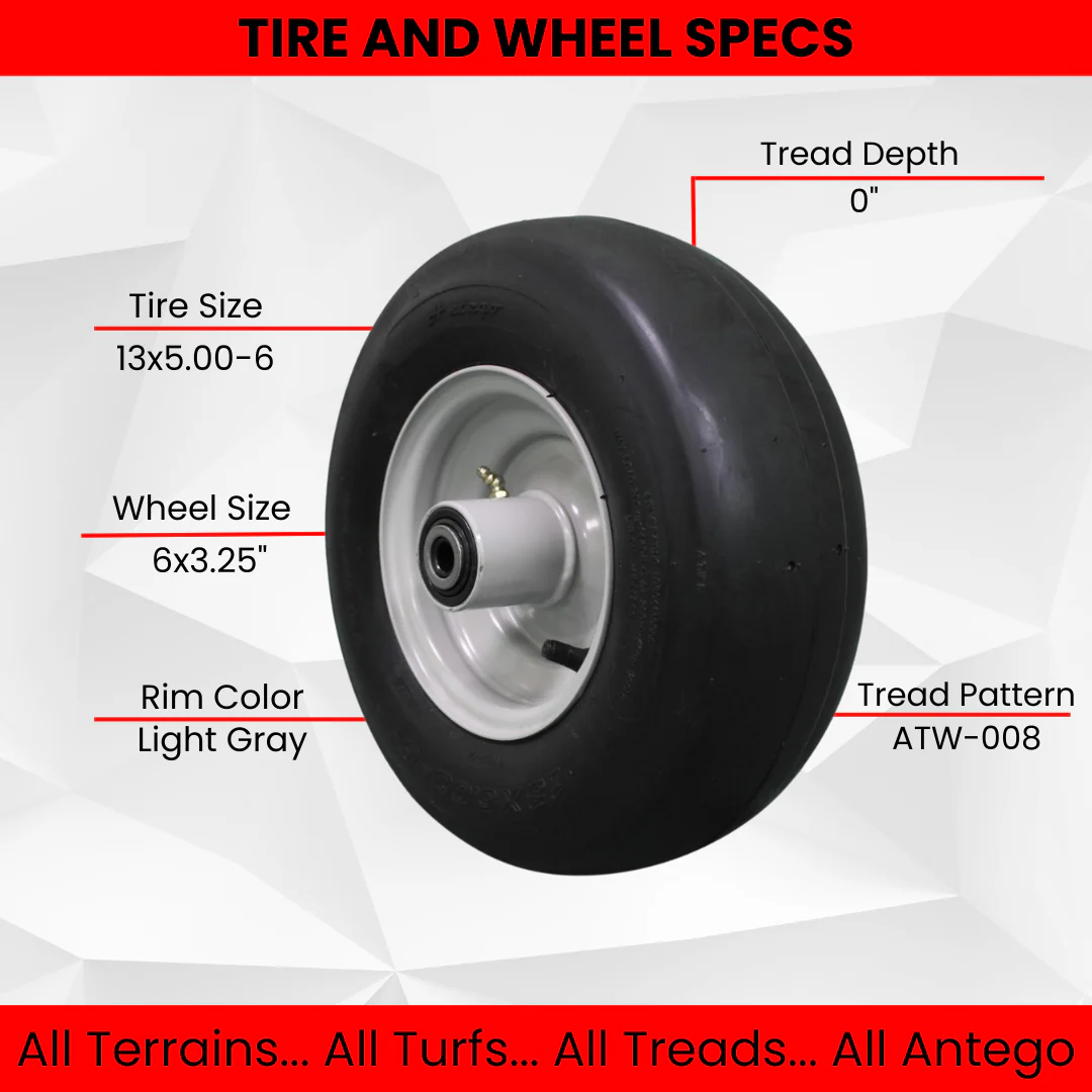 What size tire is on a gravely zero turn?