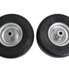 Hustler Flat Free 11x4.00-5 Assemblies - Replaces 605113, 607009. Fits Raptor and Sport (Set of Two) Questions & Answers