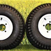 18x8.50-8 Turf Tires on 8x7 White Steel Wheels Compatible with Golf Carts and Mowers (Compatible with Toro Grandstand) (Set of 2) Questions & Answers