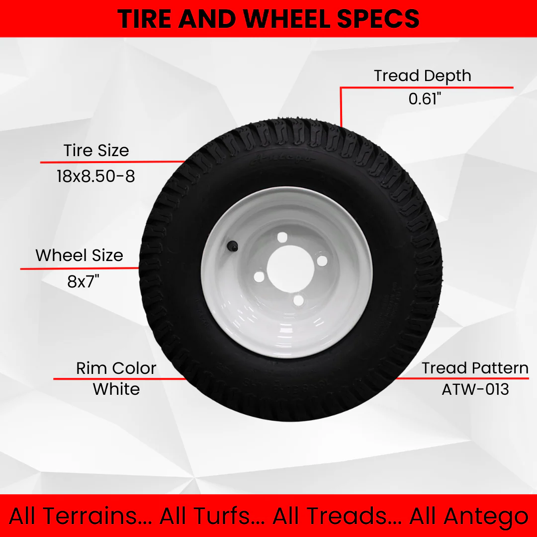 What is the section width (SW) of the tire?
