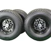 22x11.00-10 Turf tire with 10x7 Fusion Glossy Black Wheels for Golf Cart (Set of 4) Questions & Answers