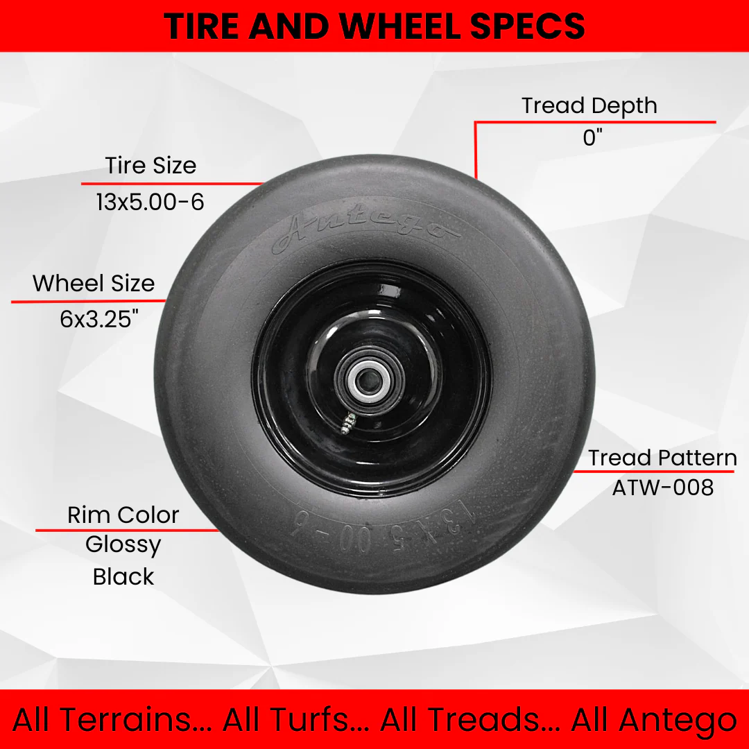13x5.00-6 Black No Flat Front Solid Tire Puncture Proof Assembly (2 PACK) Replaces Ferris, Snapper Pro, Scag, Toro, Exmark, and Wright Questions & Answers