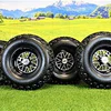 20x10.00-10 with 10x7 Fusion Glossy Black Wheels for Golf (Set of 4) Questions & Answers