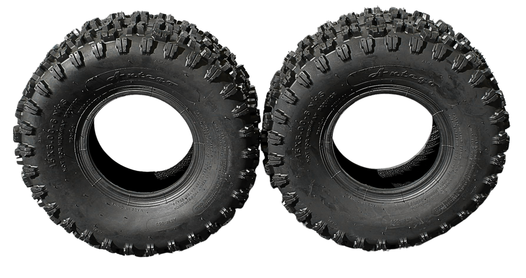 Why is tubeless construction advantageous for these tires?