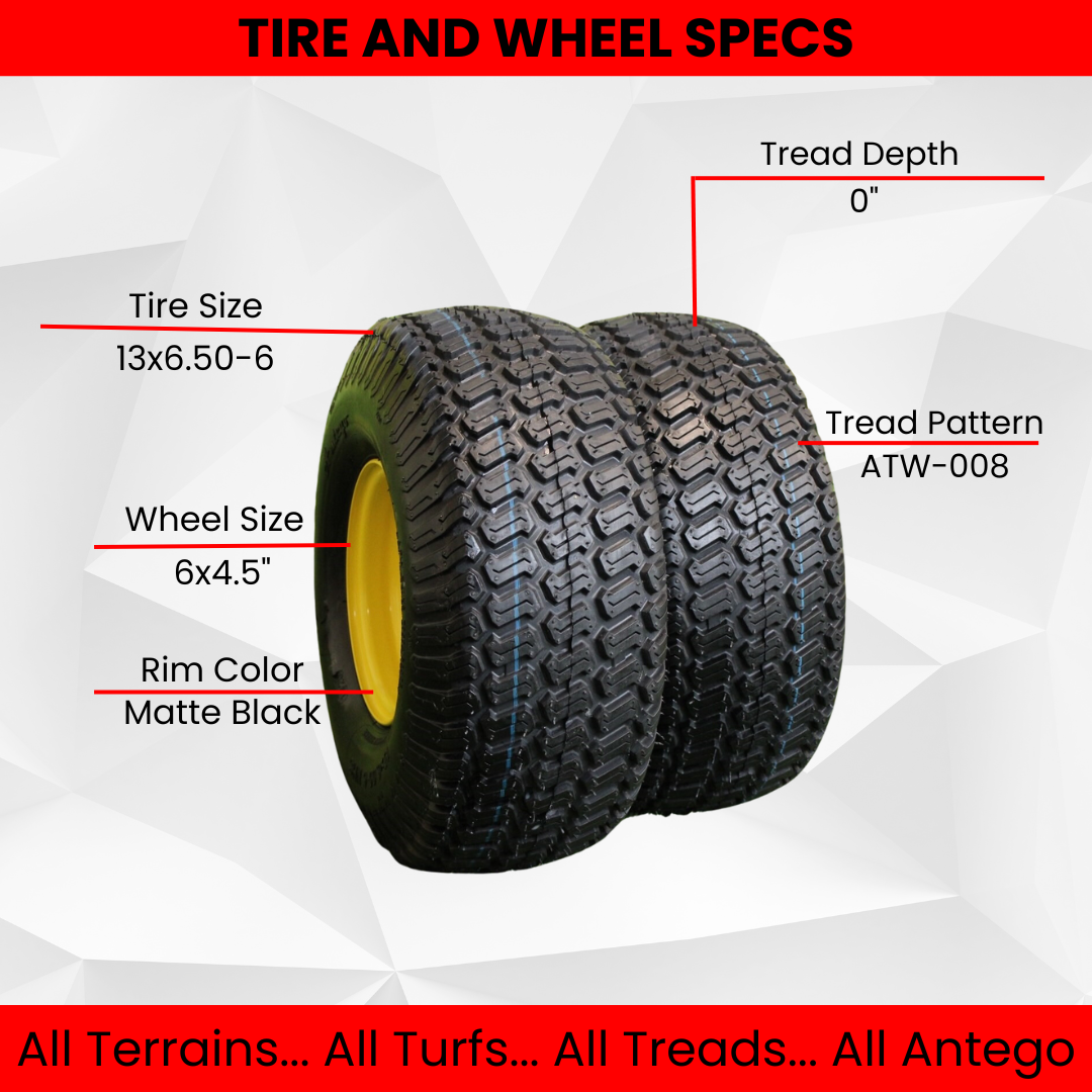 13x6.50-6 Run-Flat Tire Pair for Bad Boy Questions & Answers